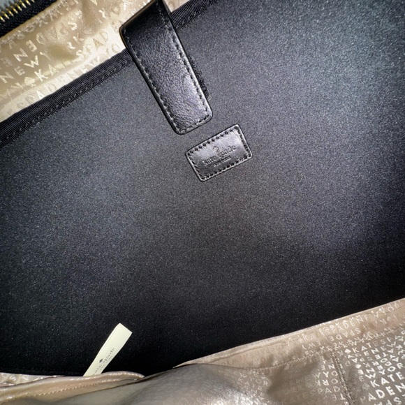 Women's Minimalist Laptop Computer Bag in Black‎ w Adjustable Strap - Picture 5 of 16